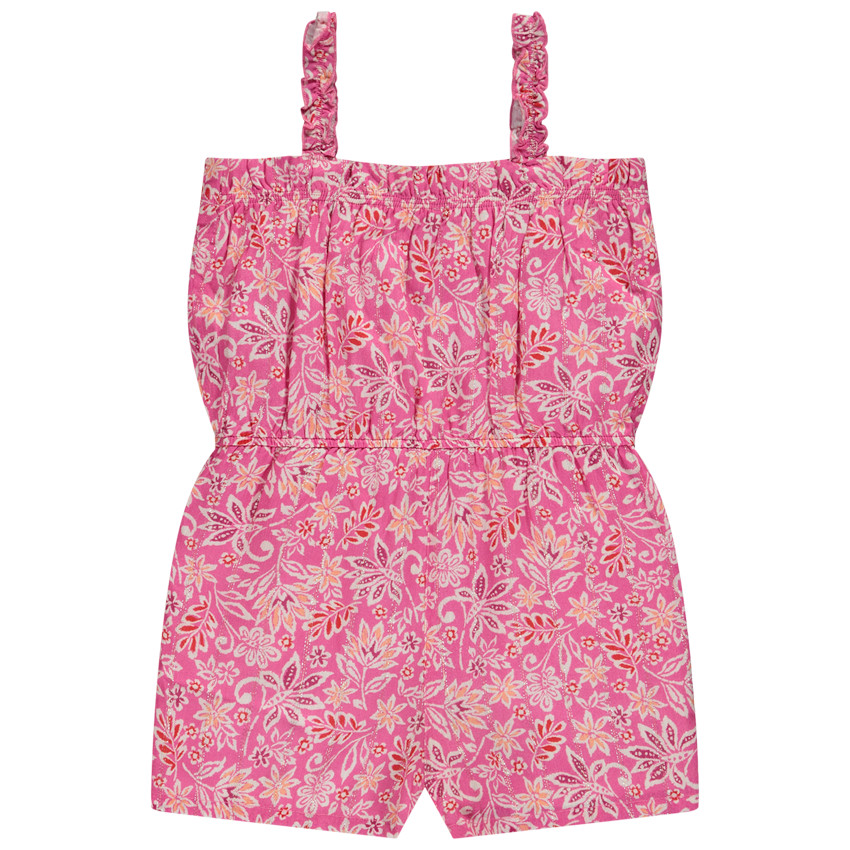 Combishort fluide imprimé floral pour fille 