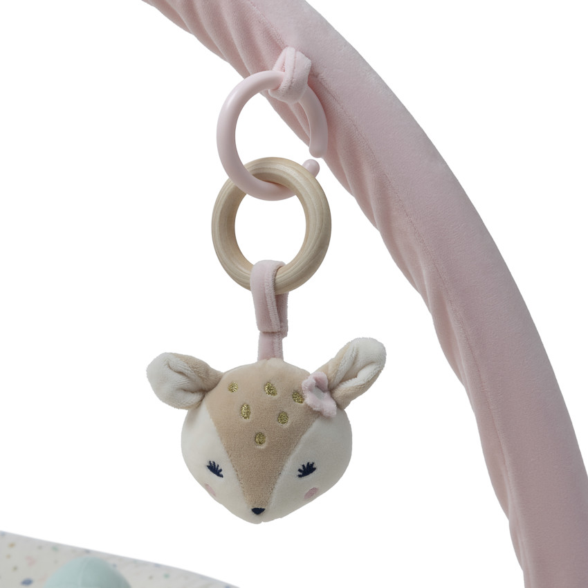 Tapis d'éveil en velours Little Deer - Ecru (Prémaman) - Image 2