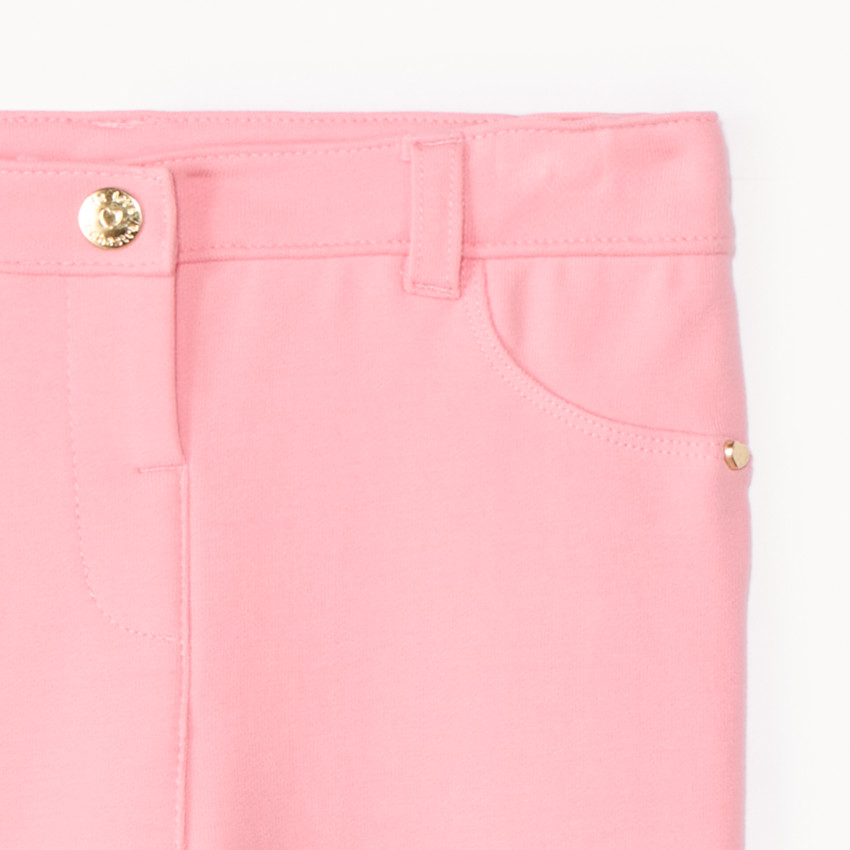 Pantalon en molleton uni pour bébé fille 