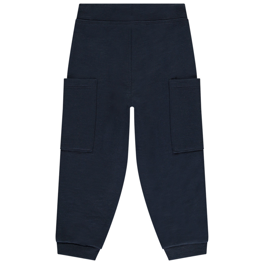 Jogging molleton slub uni à poches pour bébé garçon 