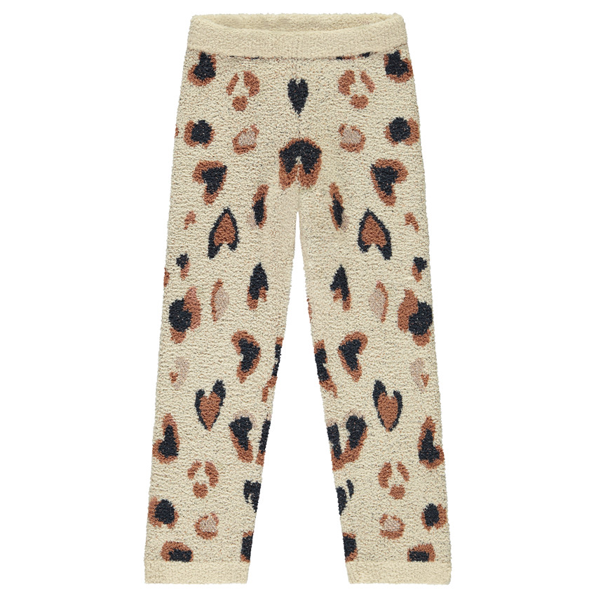 Pyjama 2 pièces en tricot fantaisie avec broderie pour fille 