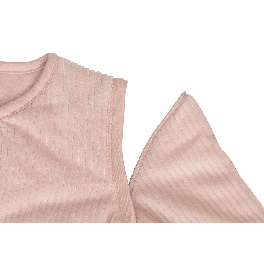 Gigoteuse manches amovibles 70cm velours cotelé Wild Rose 0-6m 