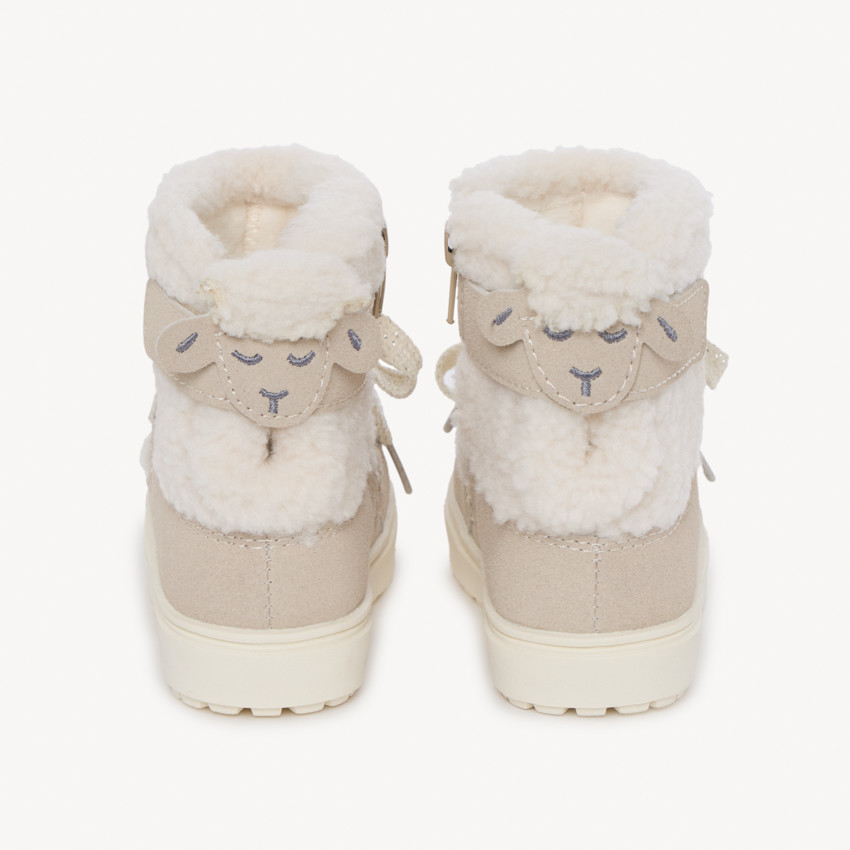 Bottines esprit après-ski à moumoute pour bébé fille 