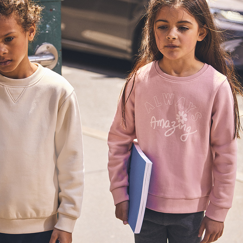 Ensemble jogging molleton print fantaisie pour fille 