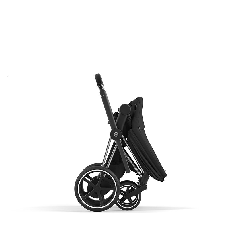 Châssis poussette e-Priam chrome/black 