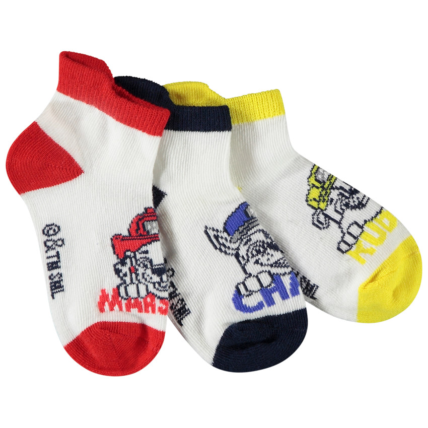 Lot de 3 paires de socquettes Pat Patrouille pour bebe garcon Orchestra