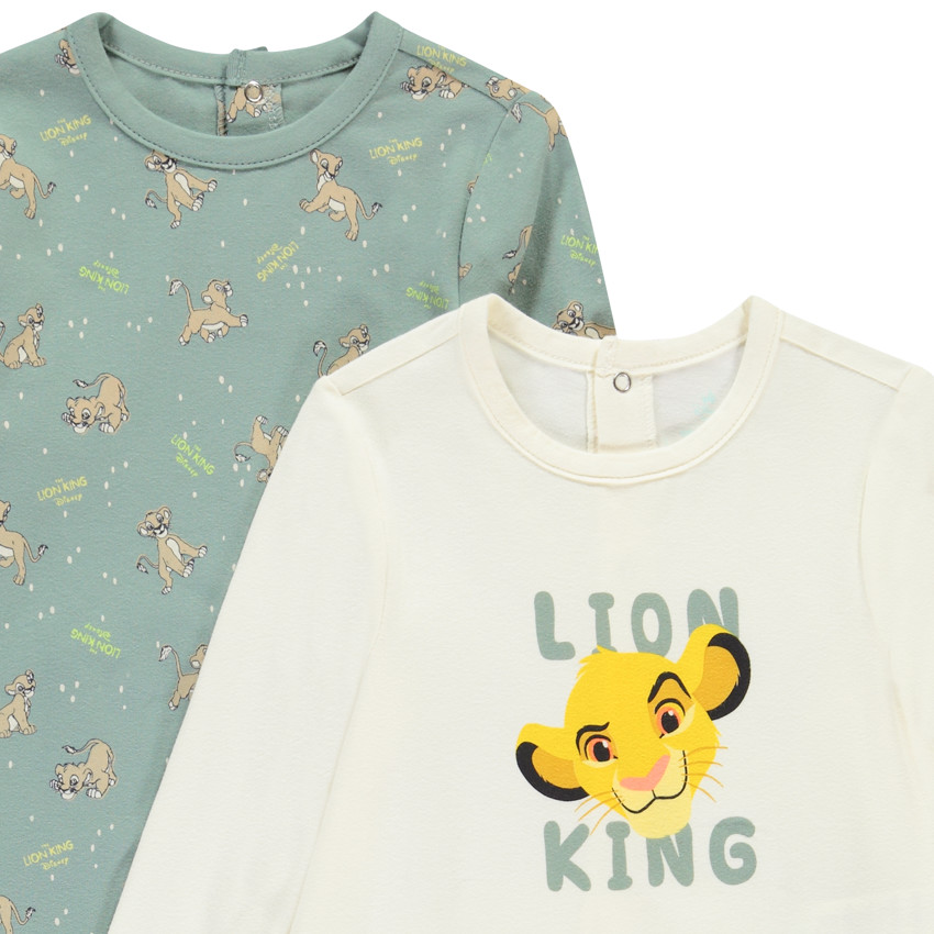Lot de 2 dors-bien Simba Disney pour bébé garçon avec ouvertures différentes selon l'âge 