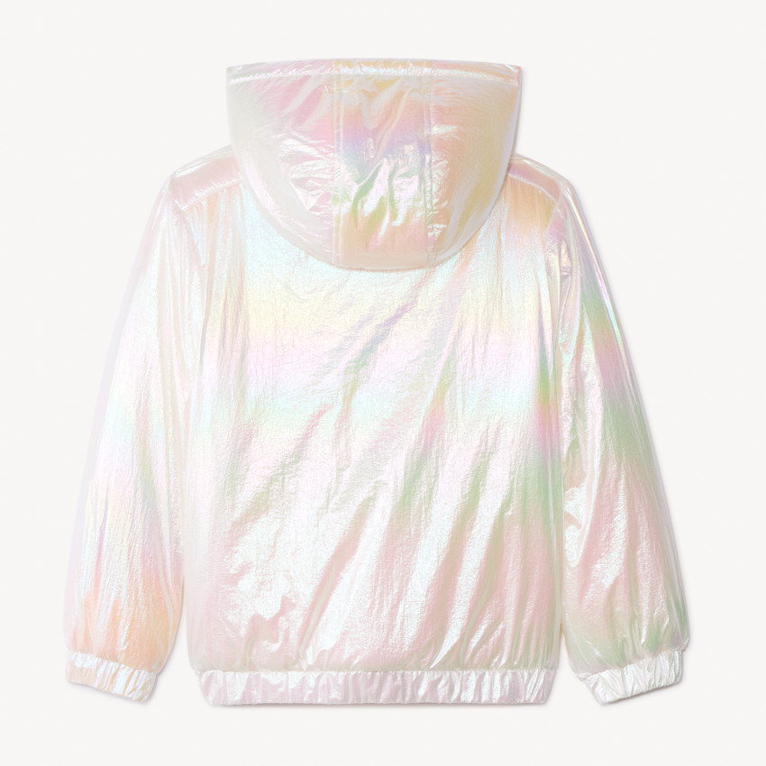 Coupe-vent iridescent en toile rembourrée pour fille 