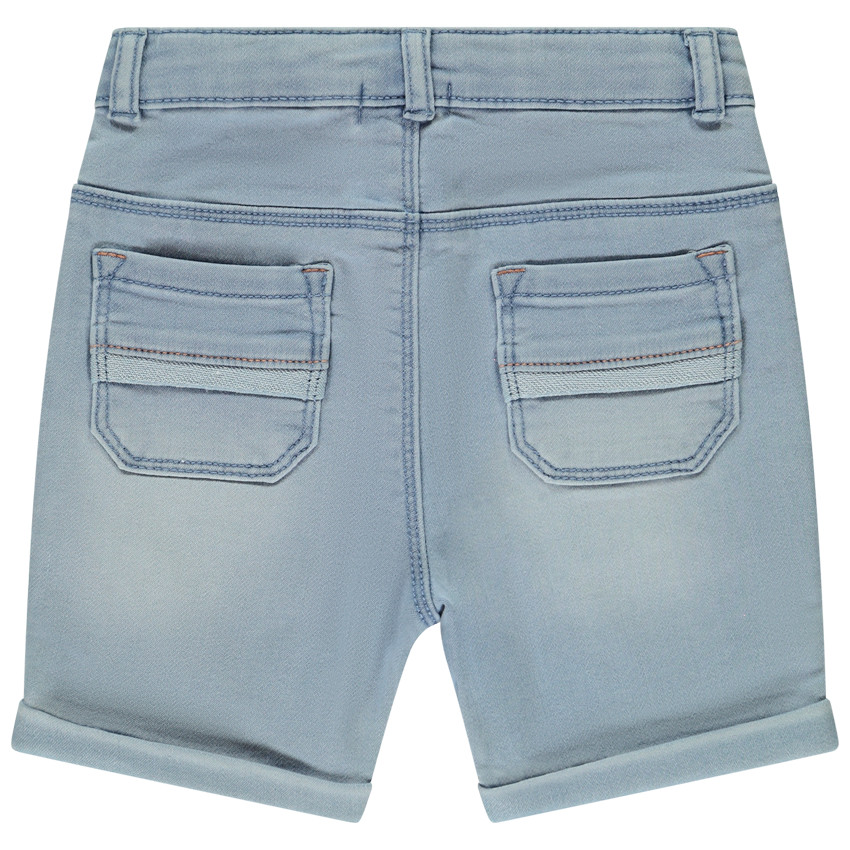 Bermuda effet jean délavé uni pour bébé garçon 