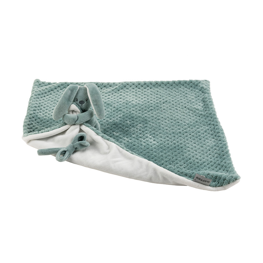 Doudou couverture pineapple Lapidou vert cuivré 