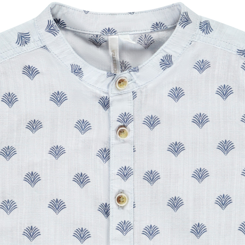 Chemise manches courtes imprimé palmiers pour bébé garçon 