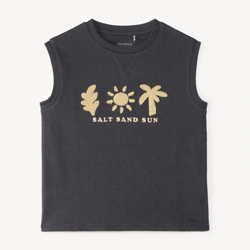 Débardeur patch bouclette soleil pour garçon