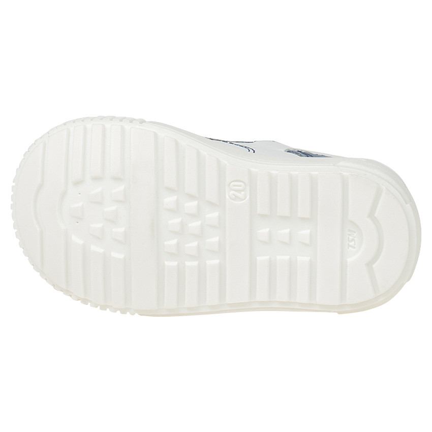 Bottillons à lacets en cuir bi-matière 