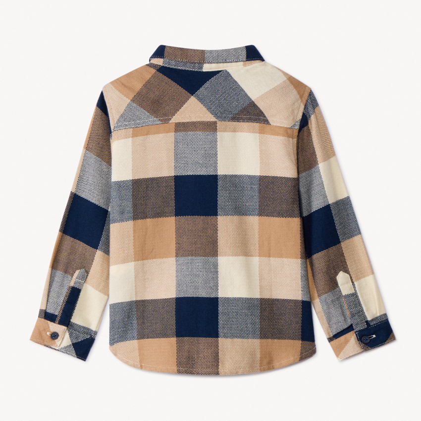 Chemise manches longues à carreaux pour bébé garçon  
