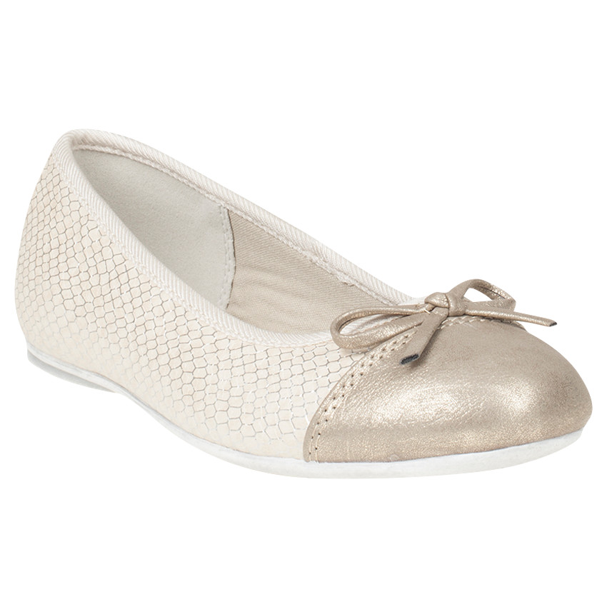 Ballerine effet croco avec noeud 