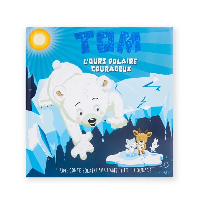 Livre personnalisé Tom l'ours polaire courageux 
