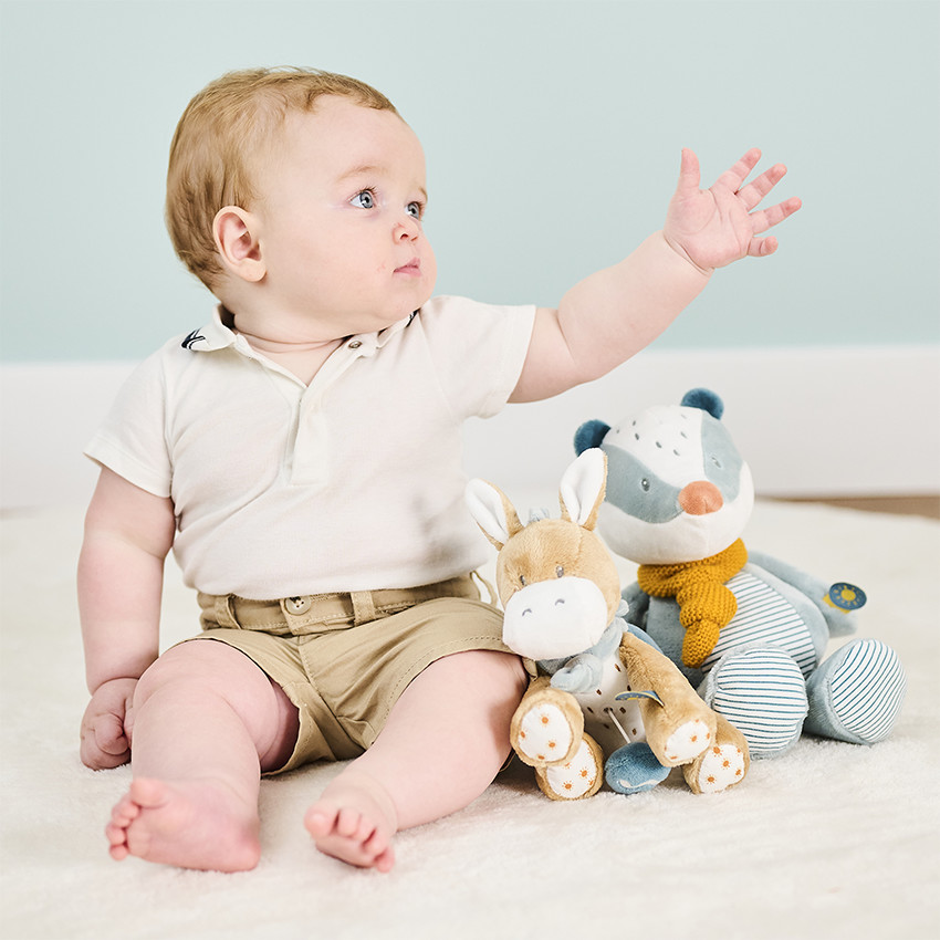 Petite peluche musicale Léo l'âne 
