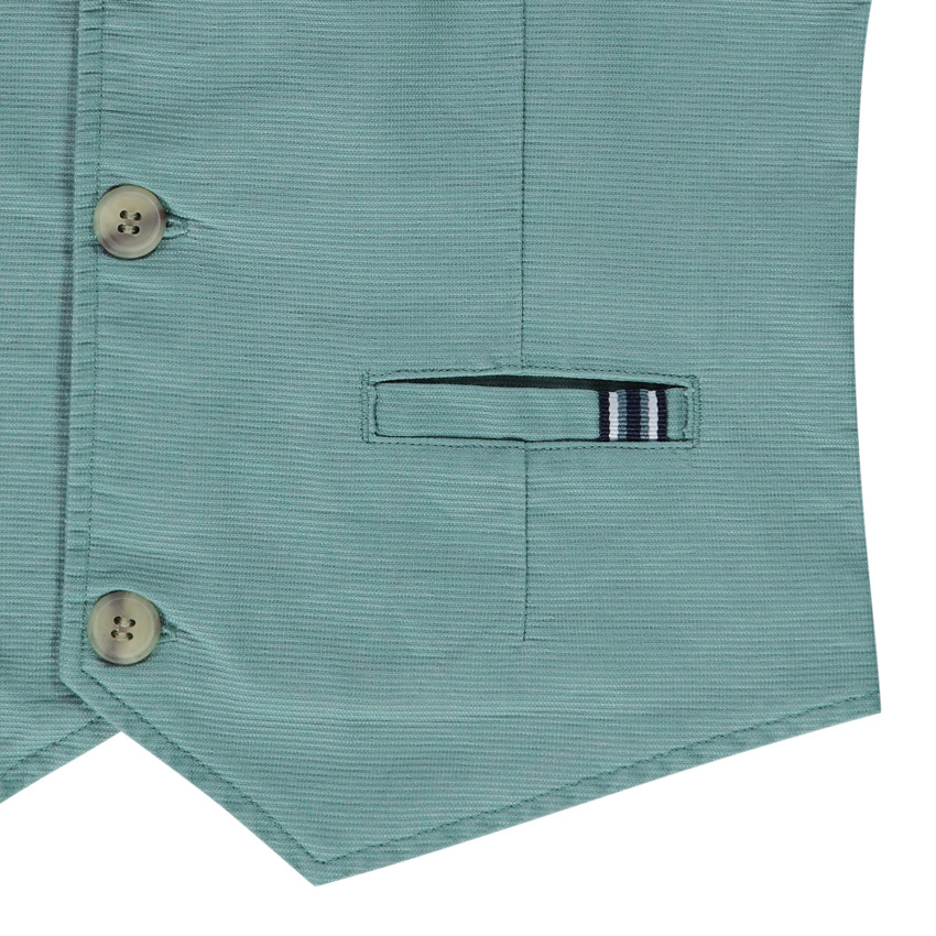 Gilet serveur en coton armuré avec poches pour garçon 