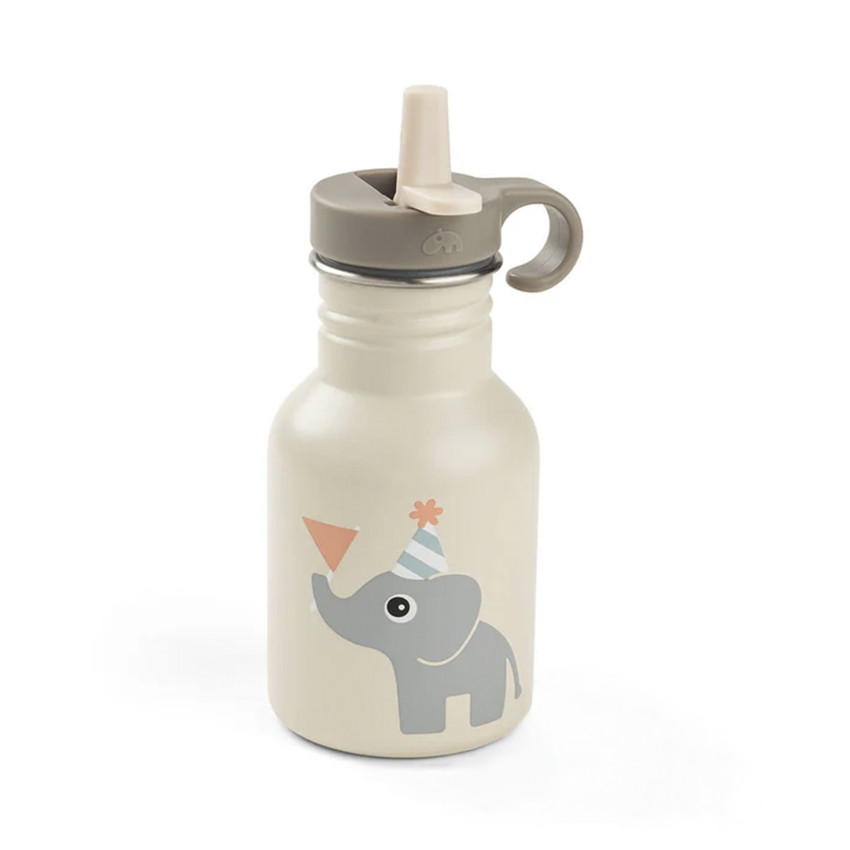 Bouteille en acier inoxydable avec paille 350ml Celebration sable 