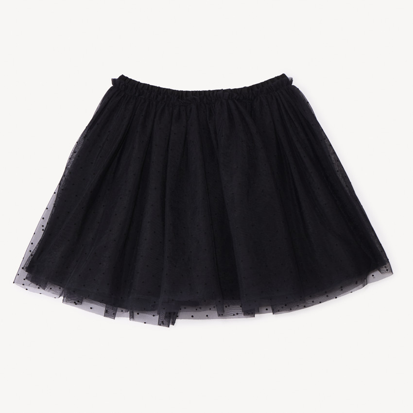 Jupe en tulle plumetis uni pour fille 