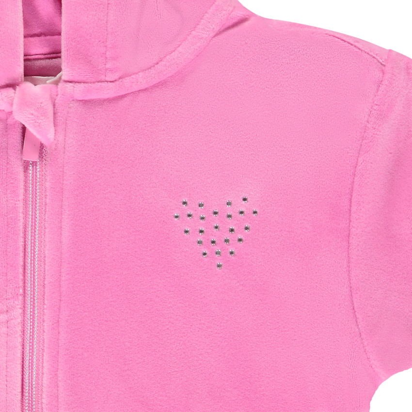 Ensemble jogging total look en velours pour fille 