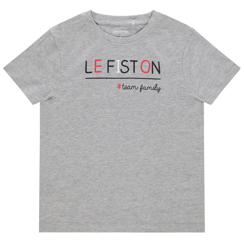 T-shirt manches courtes à message printé pour enfant garçon 