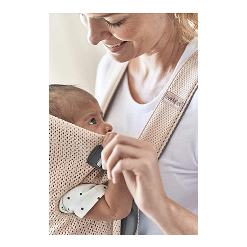Porte-bébé Mini 3D Mesh - Rose Nacré 