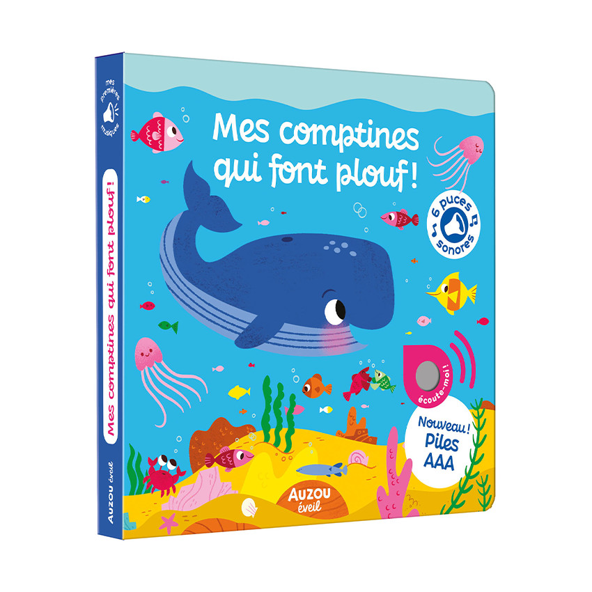 Livre sonore "Mes comptines qui font plouf !" 