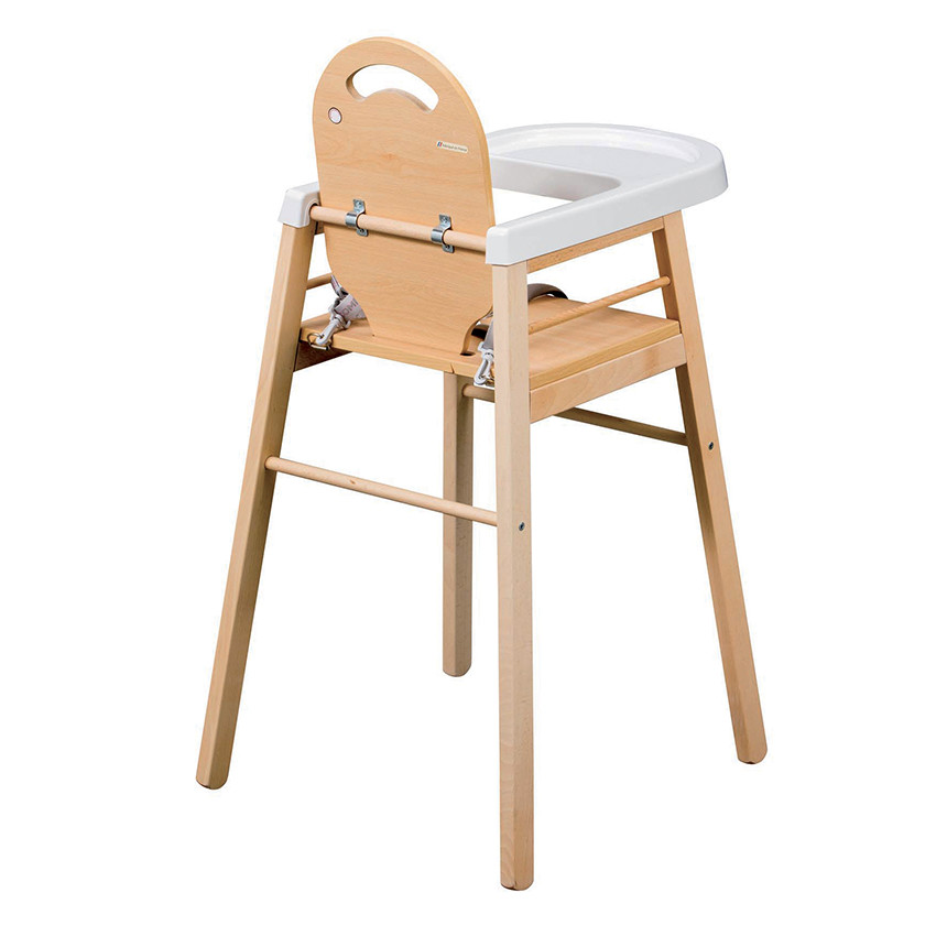 Chaise Haute fixe Lili vernis couleur naturelle 