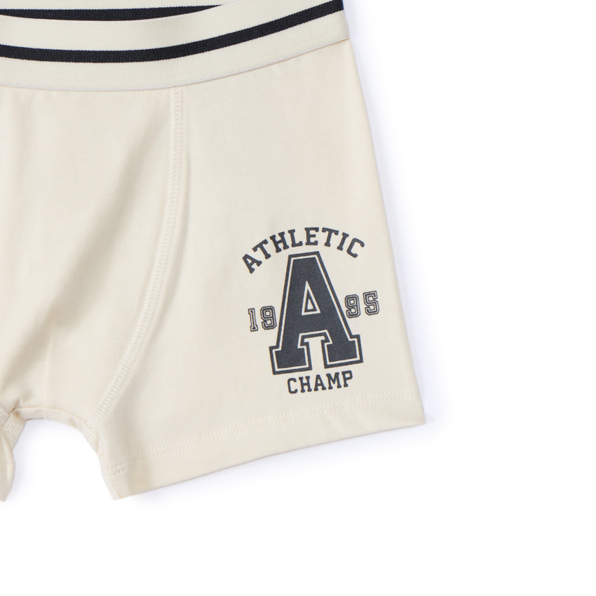 Lot de 5 boxers rayés et unis pour garçon 