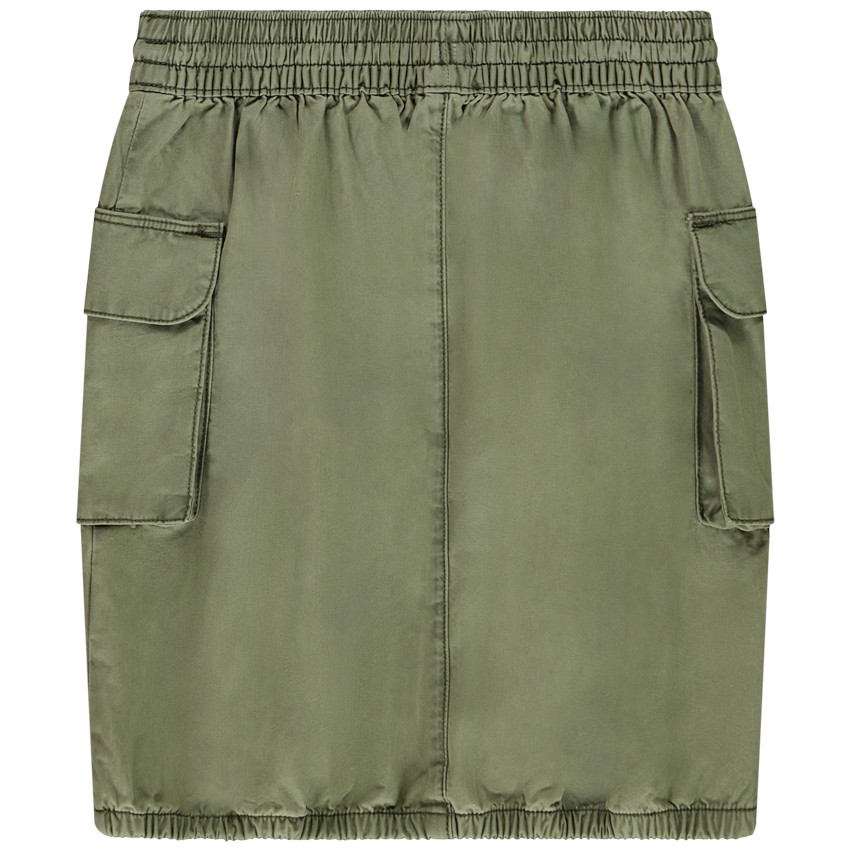 Jupe effet smocké à poches cargo pour fille 