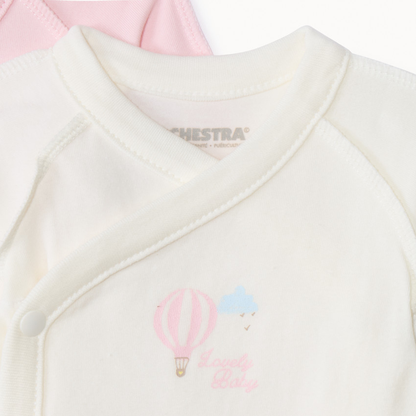 Lot de 5 bodies manches longues fantaisie pour bébé fille prématurée 