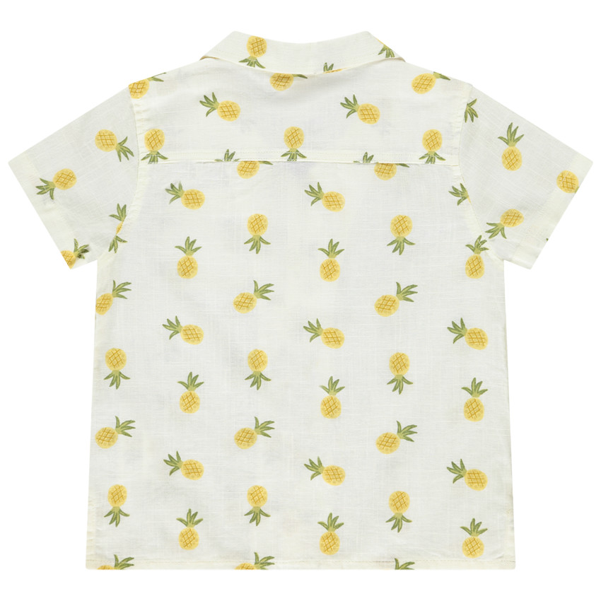Chemise manches courtes imprimé ananas pour bébé garçon 