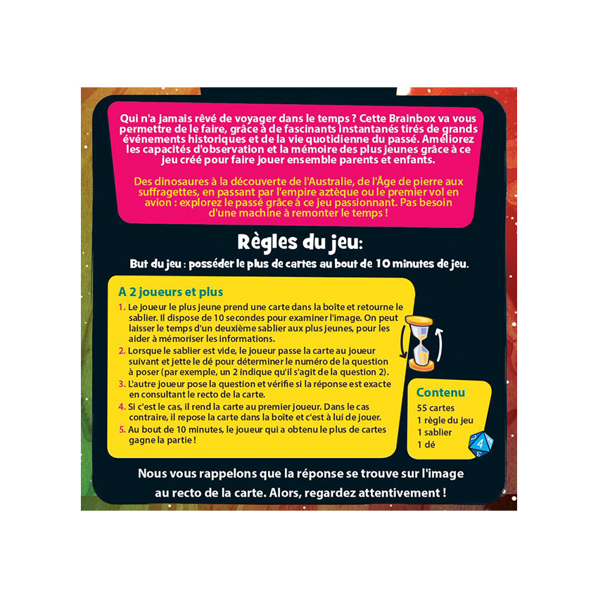 Jeux de Société BrainBox Voyage dans le Temps 