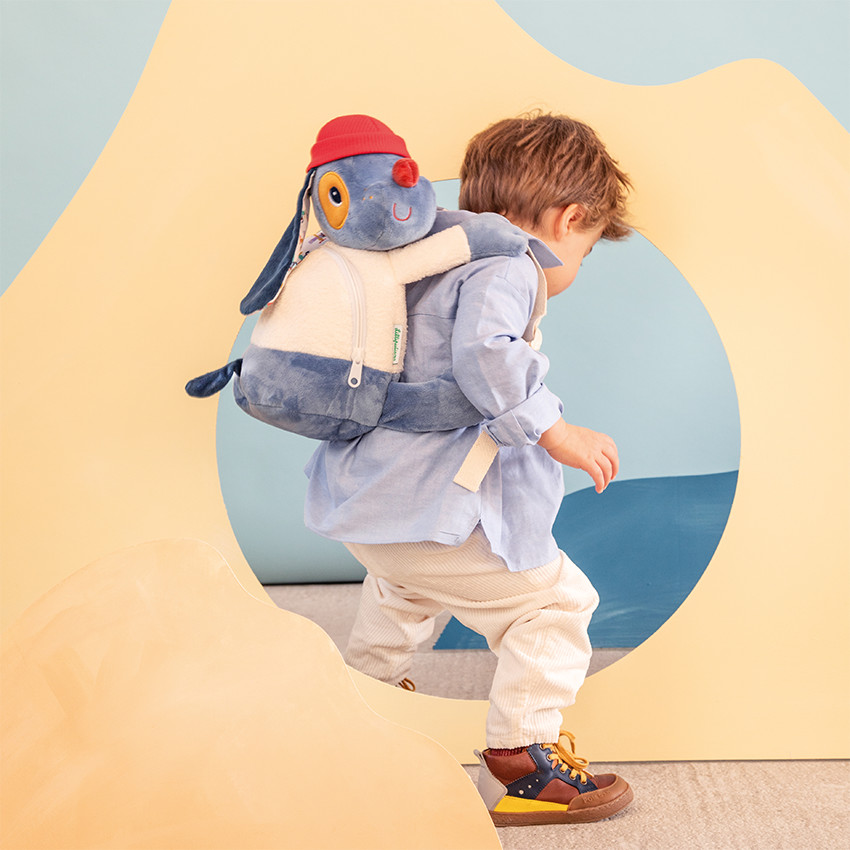 Sac à dos tout doux Jules le chien 