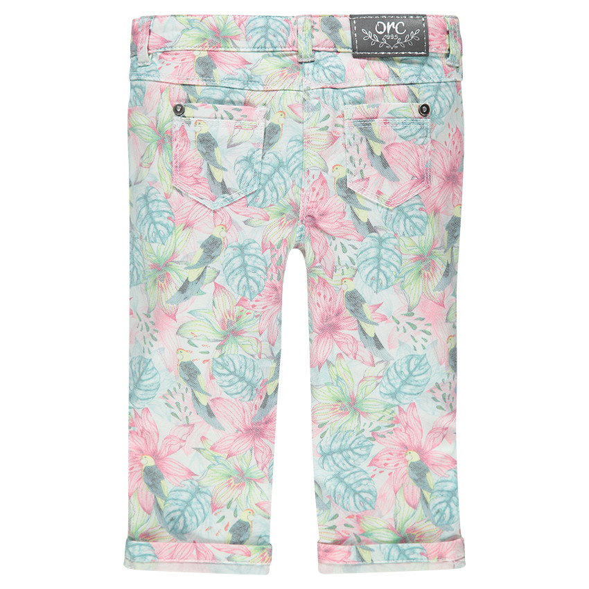 Pantacourt en twill imprimé 