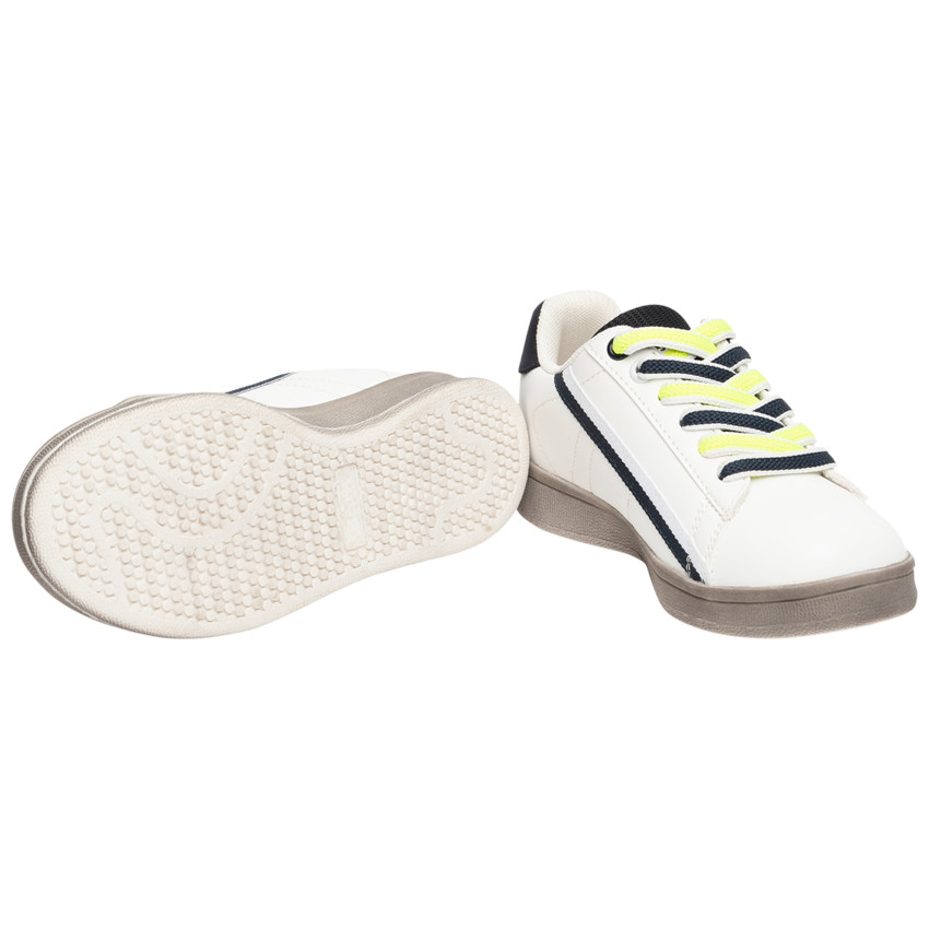 Baskets basses à lacets élastiqués pour enfant garçon 