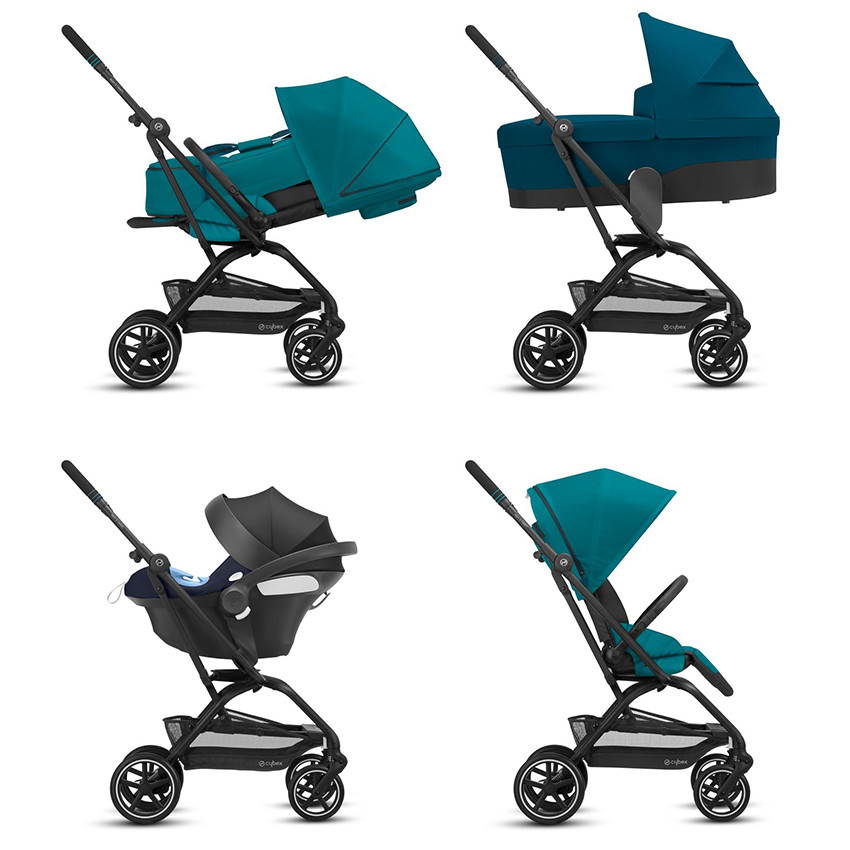 Poussette Eezy S Twist+ 2 châssis noir - Classic Beige 