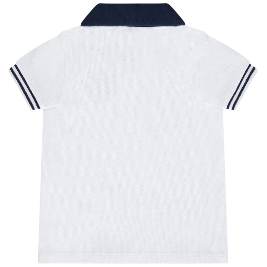 Polo manches courtes à blason brodé pour bébé garçon 