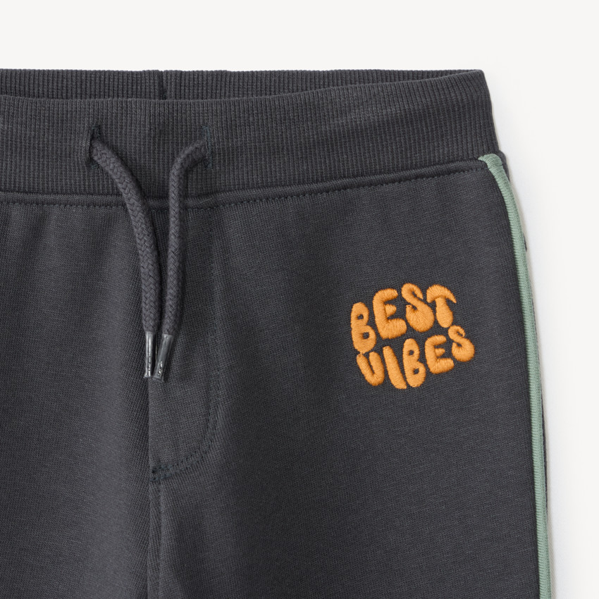 Ensemble de jogging bébé garçon broderie bouclette ourson 