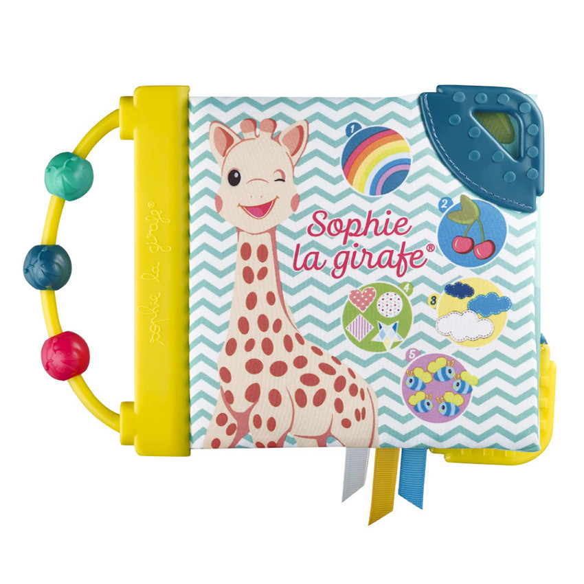 Hochet multi-texturé multicolore de Sophie La Girafe®, Sophie La
