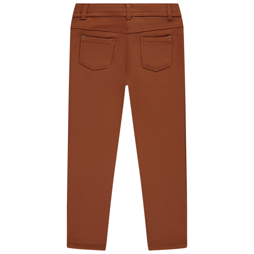 Pantalon uni en molleton pour fille  