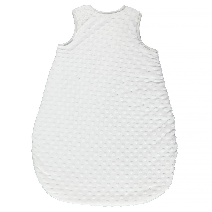 Turbulette en velours sans manches à pois relief  