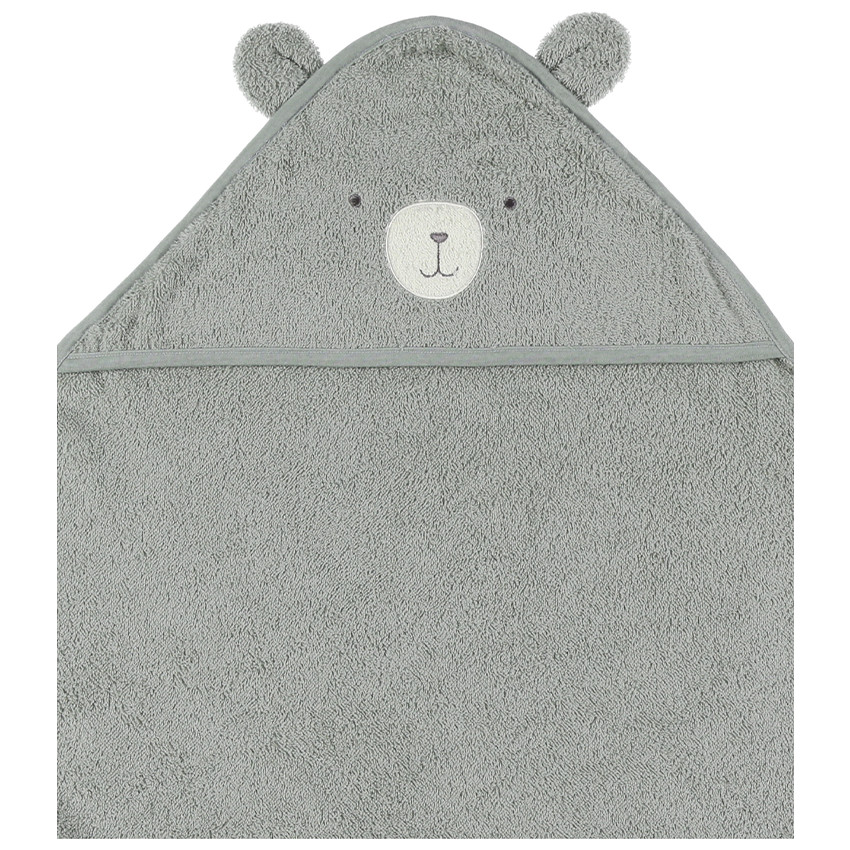 Cape de bain + gant de toilette en éponge Vert 