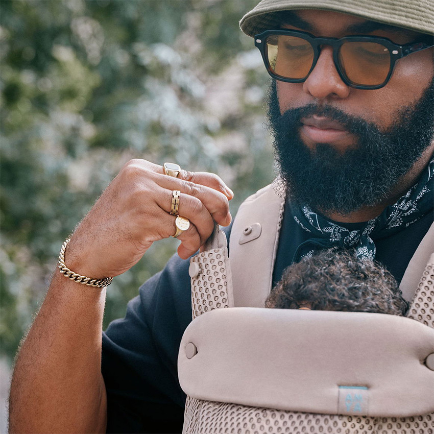 Porte bébé Amya 0-3ans Magic Black 