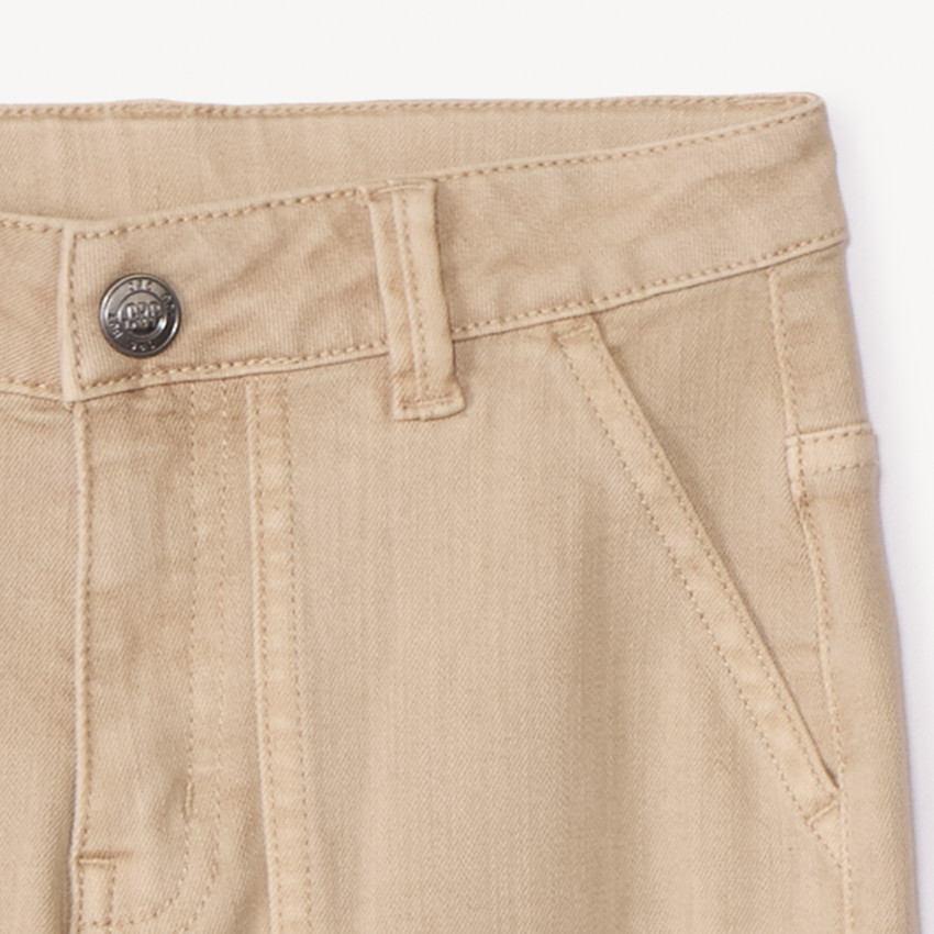 Jean droit en denim uni surteint pour garçon 