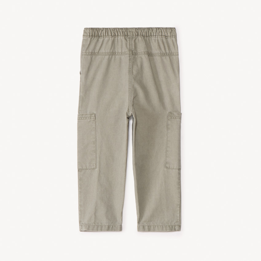 Pantalon en toile unie à poches pour bébé garçon 