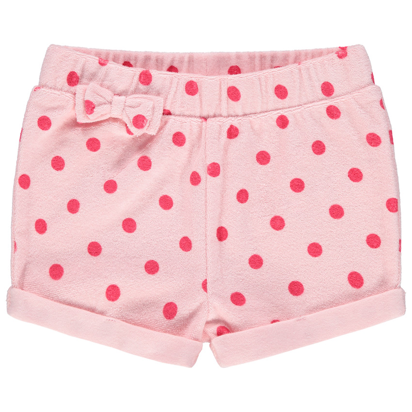 Short en éponge avec noeud à la taille