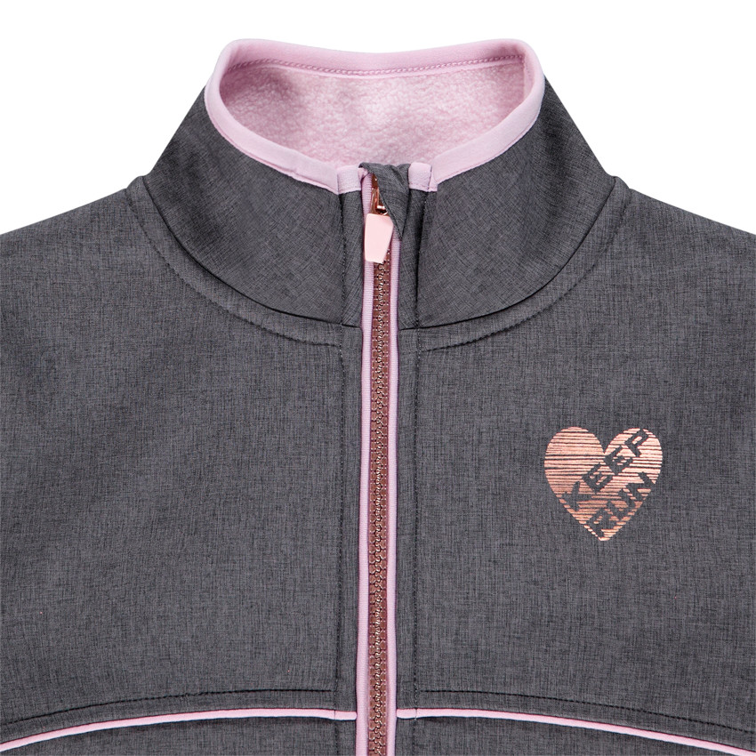 Gilet doublé micropolaire pour enfant fille 