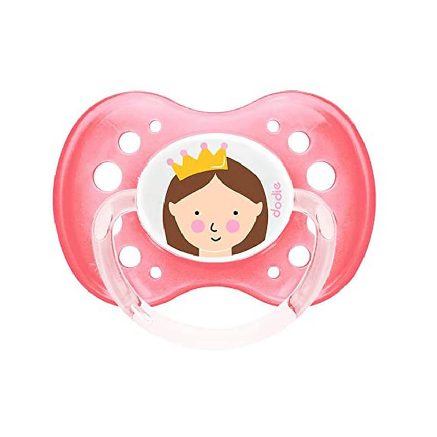 Sucette en silicone +18 mois avec anneau - Fille Indienne / Princesse / Fleurs 